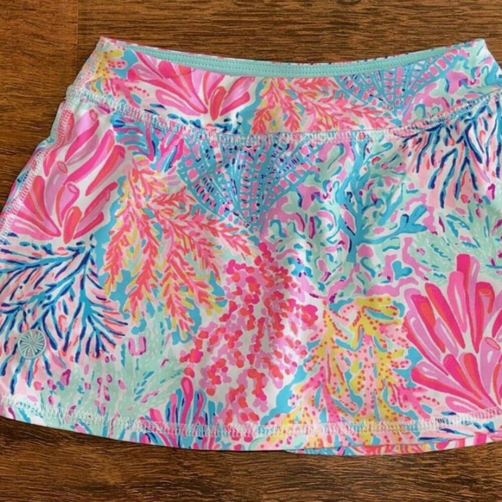 Lilly Pulitzer MINI AILA SKORT UPF 50+ - MULTI SPLASHDANCE - XL
